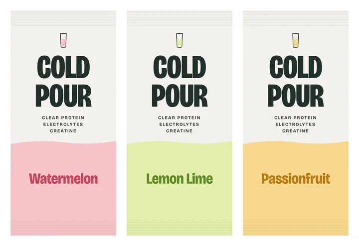 Concept render of the three planned sachets: Watermelon, Lemon Lime and Passionfruit